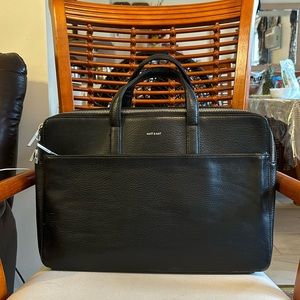 Matt & Nat black briefcase